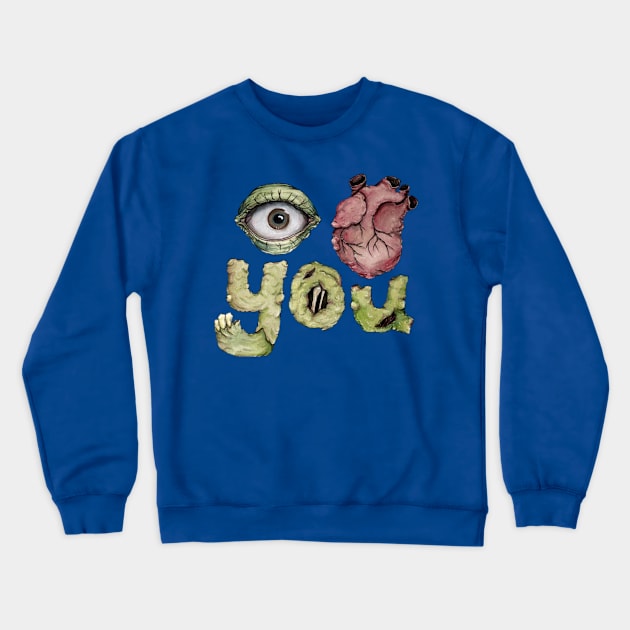 I <3 U! Crewneck Sweatshirt by artistlaurenpower